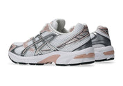 Chaussure de running ASICS GEL 1130 ROSE ET BLANCHE, semelle légère, vue de coté