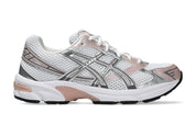 Chaussure de running ASICS GEL 1130 ROSE ET BLANCHE, semelle légère, vue de profil