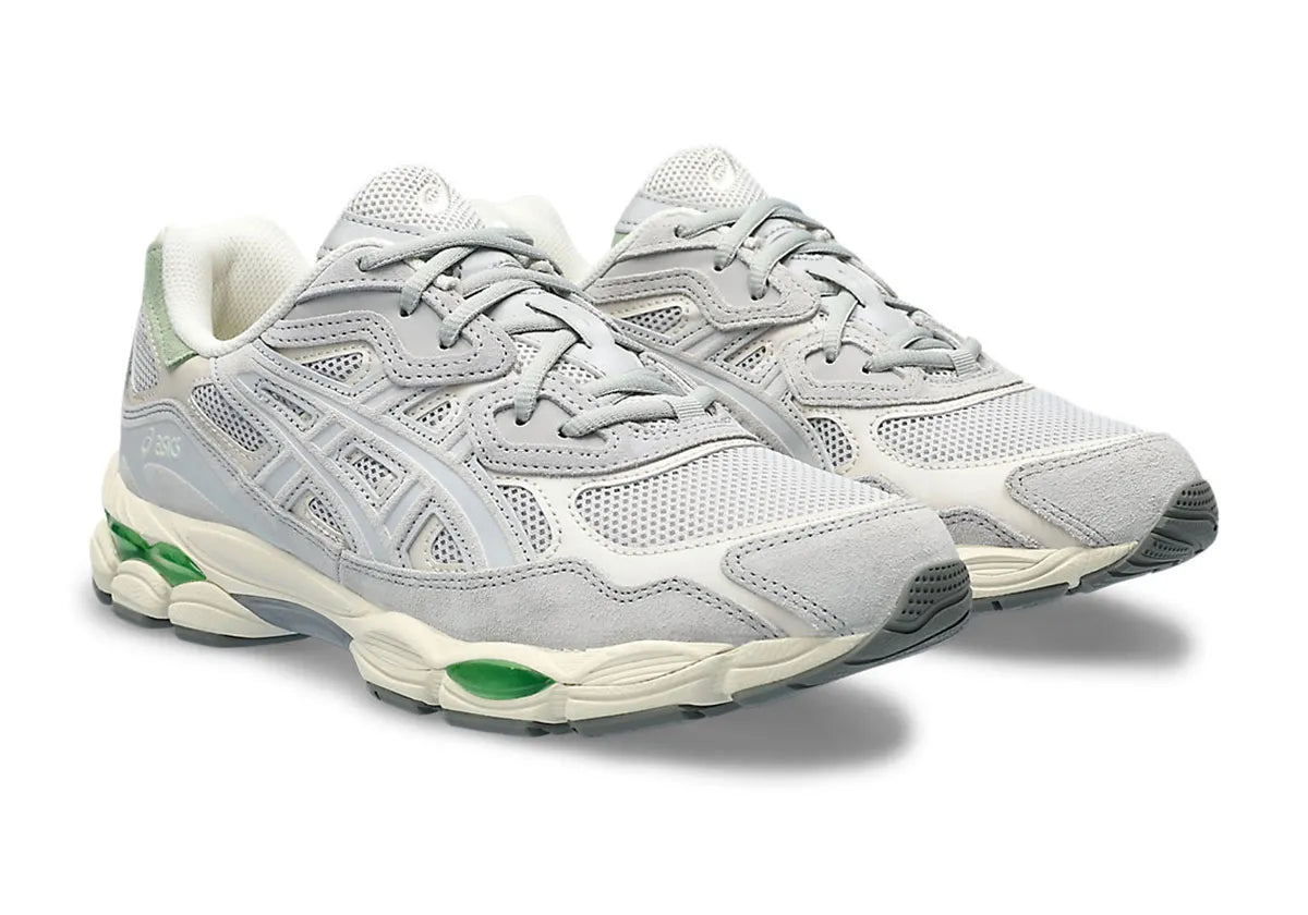 asics gel nyc gris clair et vert