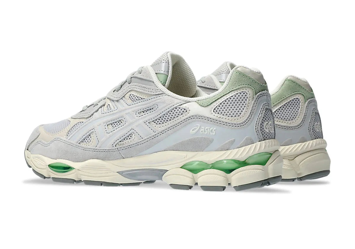 asics gel nyc gris clair et vert