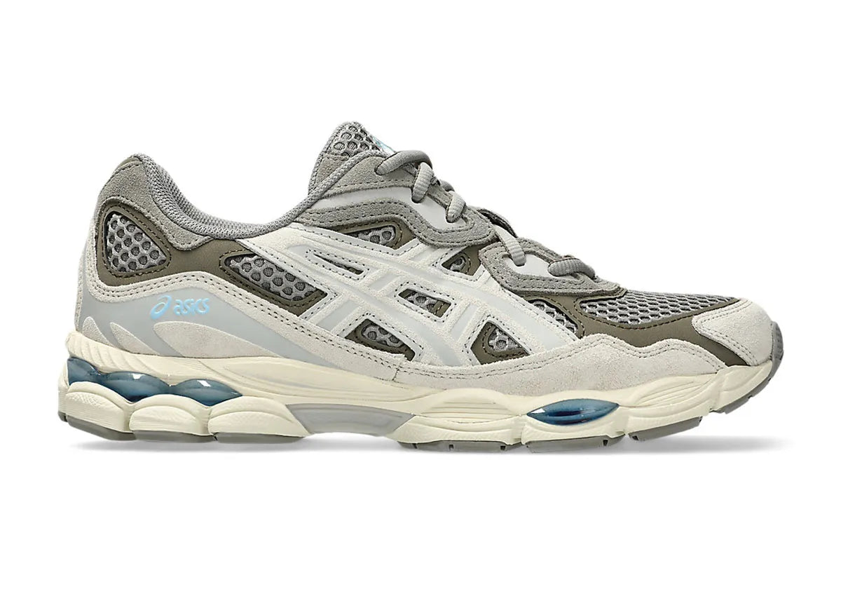 asics gel nyc grise et creme