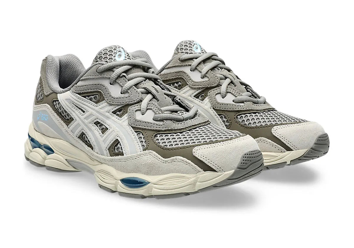 asics gel nyc grise et creme