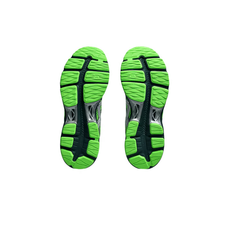 ASICS Gel-Sekiran Green Gecko en mesh vert avec amorti GEL, détails techniques et silhouette inspirée de l’outdoor moderne.