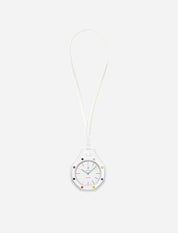 Swatch x Audemars Piguet Royal Pop Huit Blanc SSX03W100N, montre mécanique blanche en Bioceramic avec cadran Petite Tapisserie et lunette octogonale.