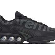 Nike Air Max Dn Supreme Black, sneaker noire issue de la collaboration Supreme x Nike avec semelle Dynamic Air et détails Supreme.