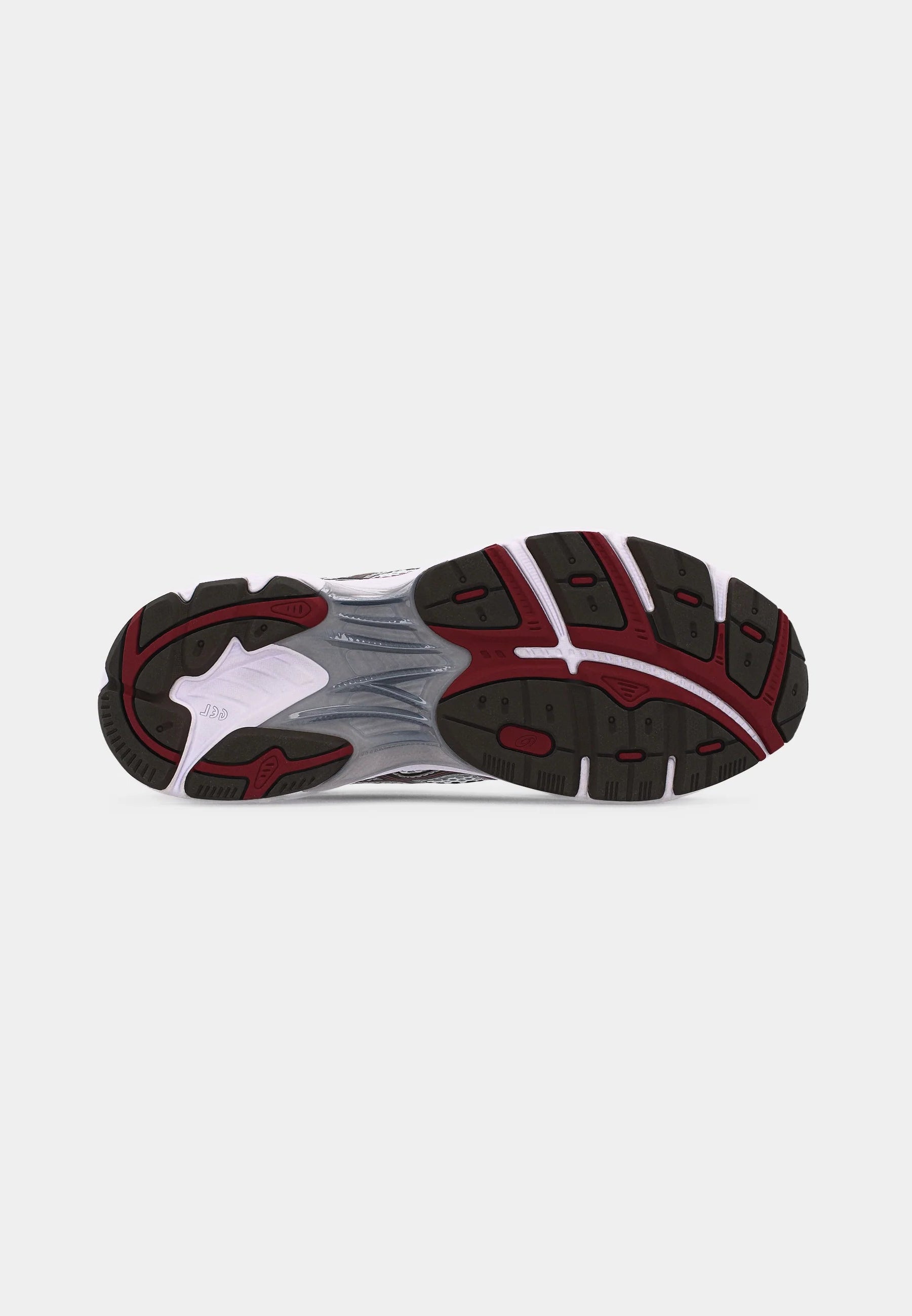 Sneaker ASICS GT-2160 White Oxblood en mesh blanc avec détails bordeaux et amorti GEL pour un confort optim