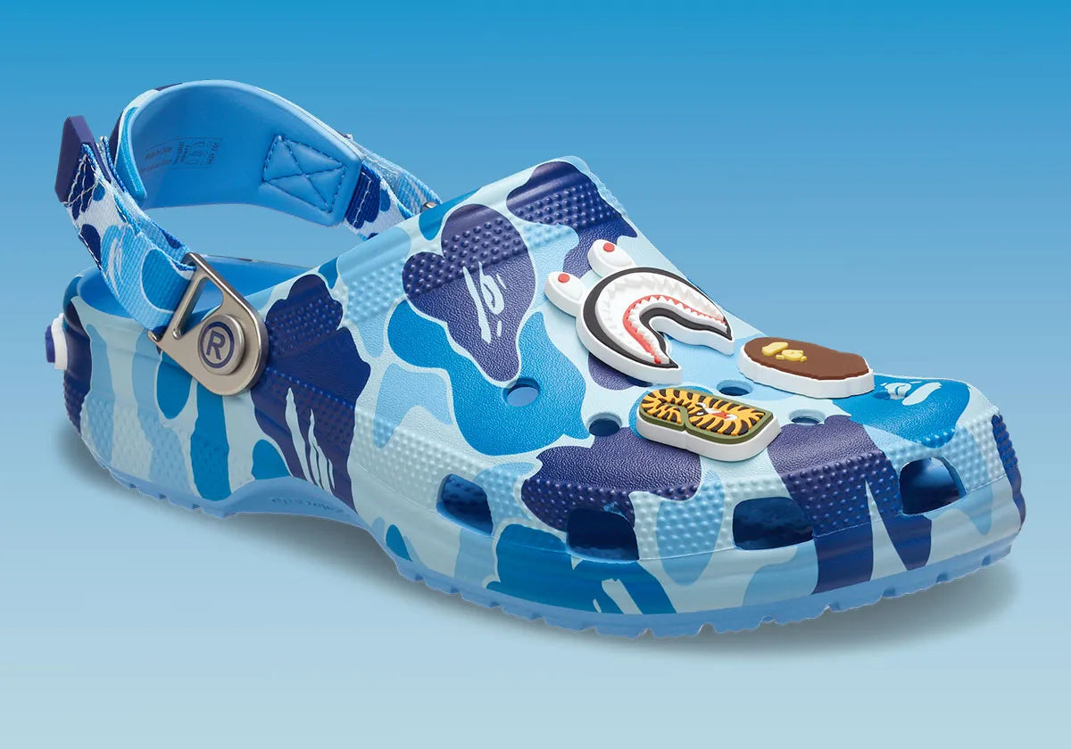 Crocs Classic Clog A Bathing Ape ABC Camo Blue