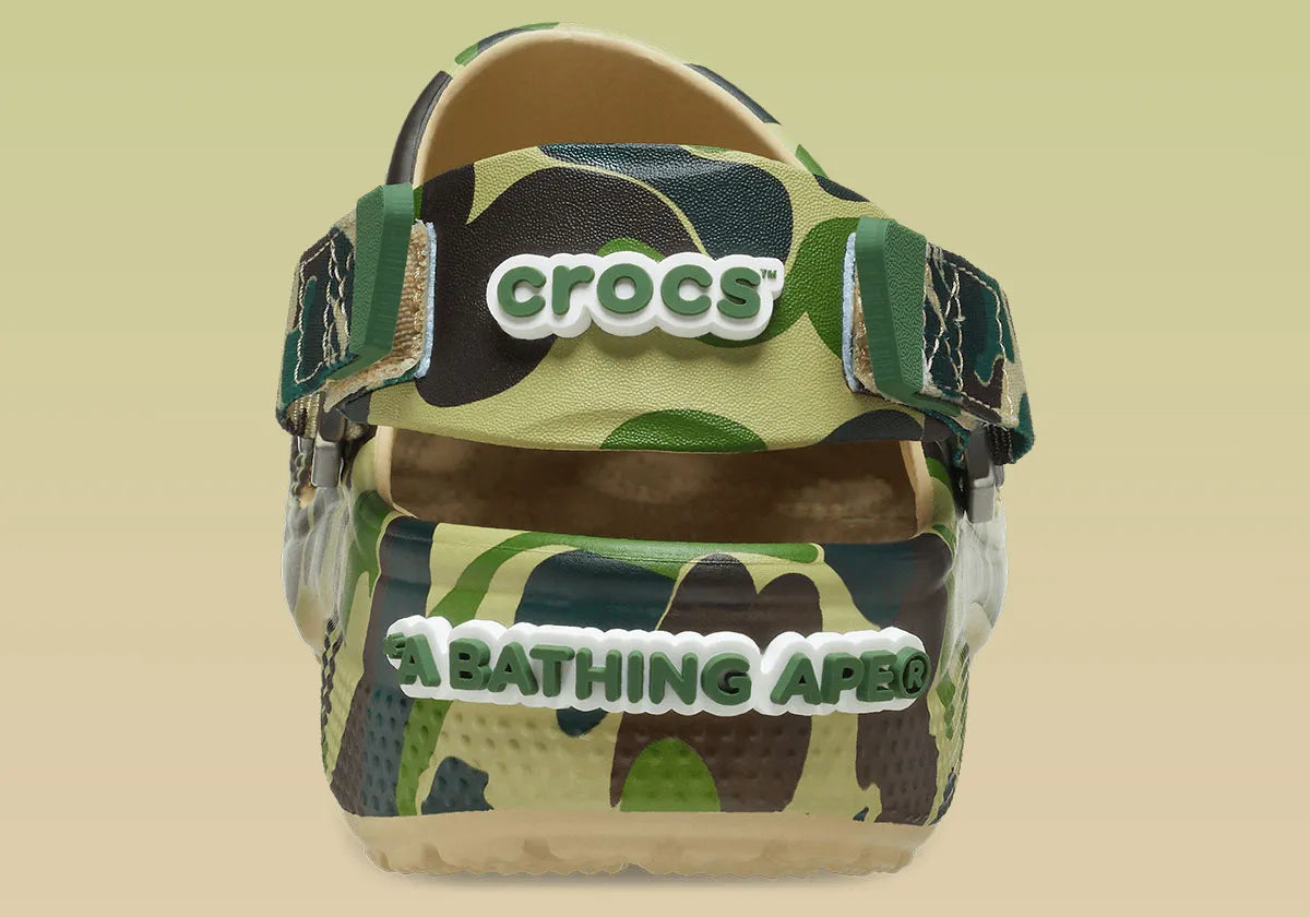 Crocs Classic Clog A Bathing Ape ABC Camo Green