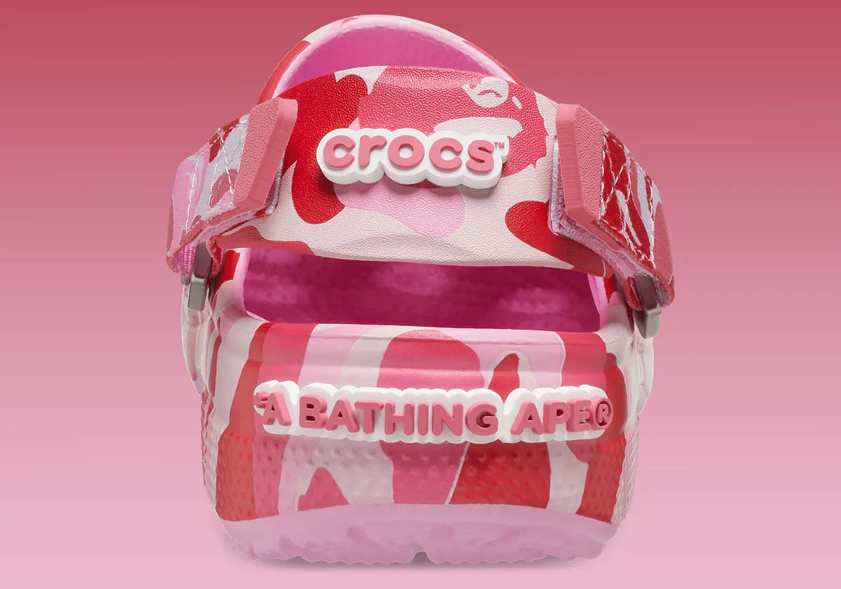 Crocs Classic Clog A Bathing Ape ABC Camo Pink