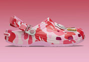 Crocs Classic Clog A Bathing Ape ABC Camo Pink