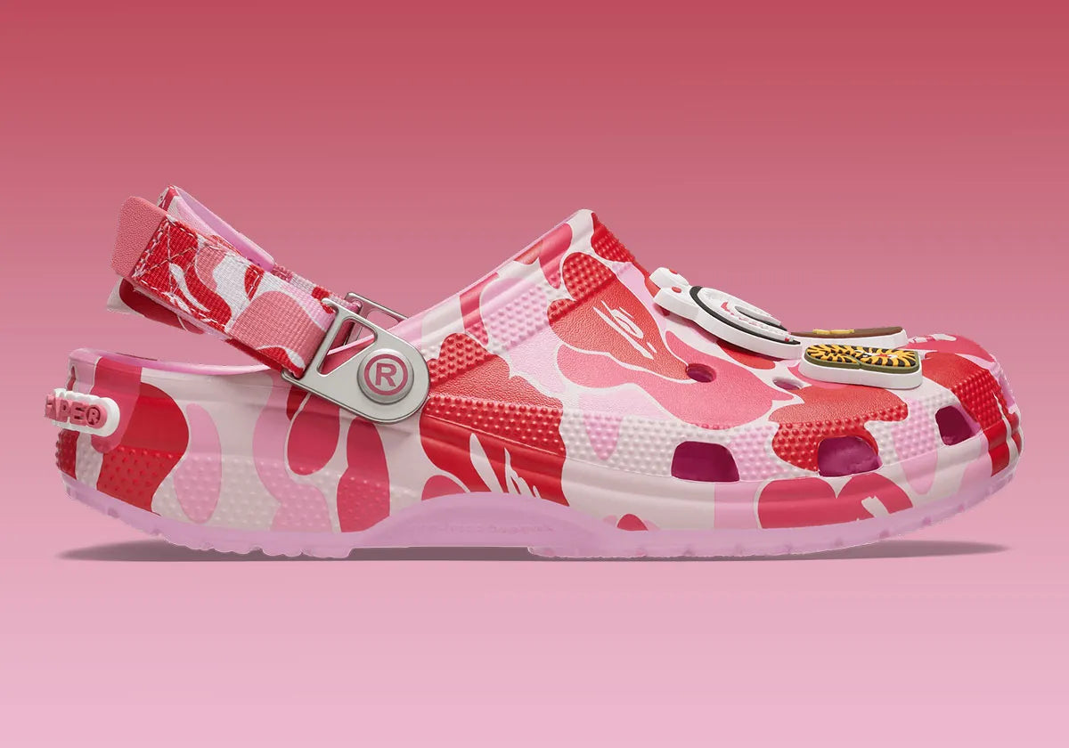 Crocs Classic Clog A Bathing Ape ABC Camo Pink