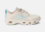 Sneakers On Running Cloudsolo LOEWE Sand Turquoise en matériaux techniques premium avec semelle CloudTec® et finitions luxe contemporaines vue de profil. 