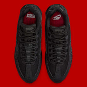  Chaussure de rue air max 95 black levi's effet jean noir , semelle confortable , vu de haut