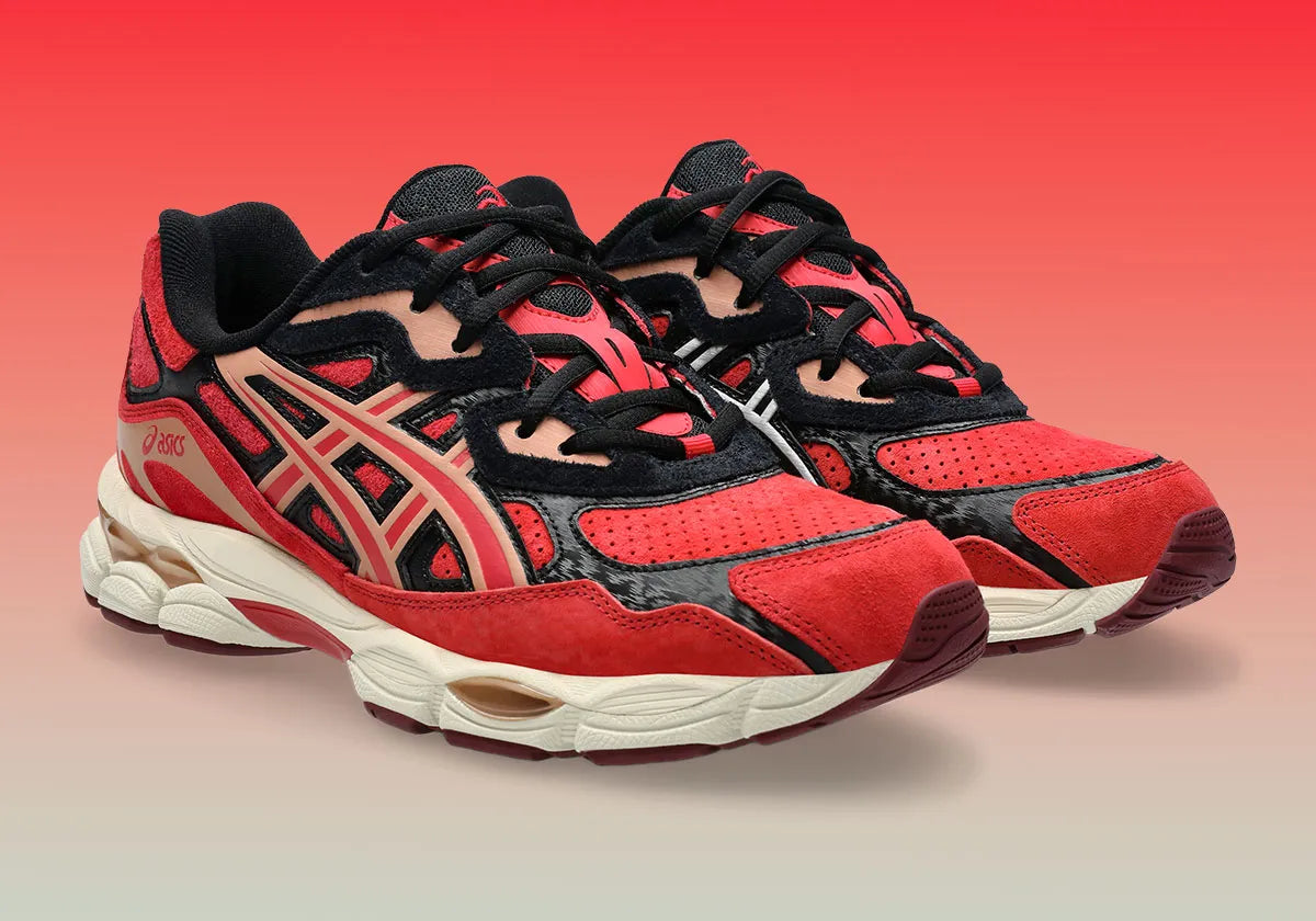 asics gel nyc rouge et noir