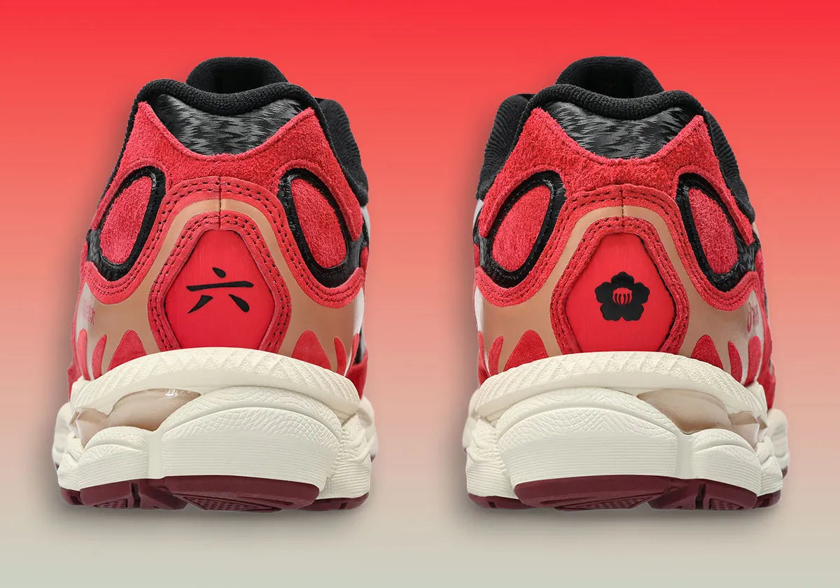 asics gel nyc rouge et noir