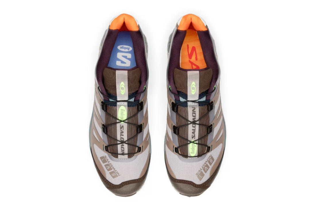Sneakers Salomon XT-4 OG Bodega The Glider en mesh technique avec Agile Chassis System et semelle Contagrip dans un design collaboratif premium.
