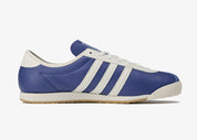 Sneakers adidas Italia SPZL C.P. Company Collegiate Royal en matériaux premium avec détails collaboratifs et semelle fine confortable vue de profil intérieur. 