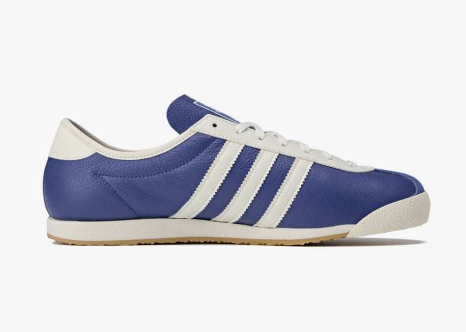 Sneakers adidas Italia SPZL C.P. Company Collegiate Royal en matériaux premium avec détails collaboratifs et semelle fine confortable vue de profil intérieur. 