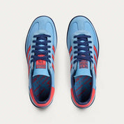 Sneakers adidas Manchester SPZL C.P. Company Light Blue en textile premium avec finitions collaboratives et semelle confortable, vue du dessus