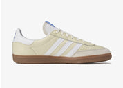 Sneakers Adidas Wimberly SPZL C.P. Company Sand en textile technique premium avec détails collaboratifs et semelle confortable, vue de profil intérieur. 
