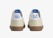Sneakers Adidas Wimberly SPZL C.P. Company Sand en textile technique premium avec détails collaboratifs et semelle confortable, vue de derrière. 