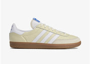 Sneakers Adidas Wimberly SPZL C.P. Company Sand en textile technique premium avec détails collaboratifs et semelle confortable, vue de profil. 