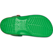 Crocs Classic Clog LEGO Ninjago, sabot Crocs Classic Clog inspiré de l'univers LEGO NINJAGO avec détails graphiques et bride pivotante vue sur la semelle. 
