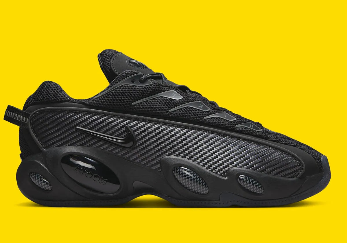 baskets mode créées avec Drake - 
Chaussures Nike NOCTA Glide Drake noir et gris – sneakers modernes et confortables