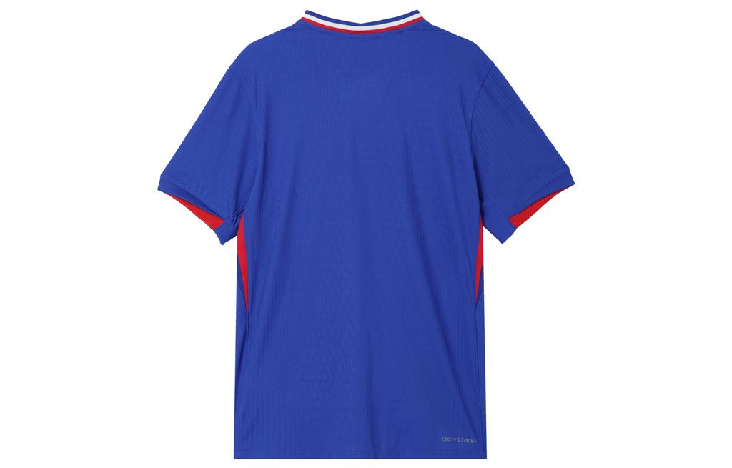 Nike France 2024/25 Match Home ADV Authentic Jersey Bright Blue/University Red/White, maillot domicile authentique de l'Équipe de France avec technologie Dri-FIT ADV et finitions premium vu de dos. 