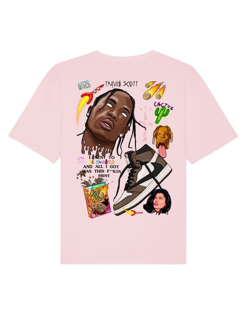 ENCORE Sneakers X RVCREA 'Cactus 1 Dark Mocha' T-shirt (light pink)