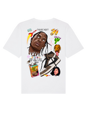 ENCORE Sneakers X RVCREA 'Cactus 1 Dark Mocha' T-shirt (white)