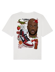 ENCORE Sneakers X RVCREA 'Virgil One Chic' T-shirt (ash/blanc chiné)