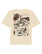 ENCORE Sneakers X RVCREA 'Cactus 1 Reverse Mocha' T-shirt (sand)