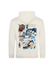 ENCORE Sneakers X RVCREA - Hoodie - TVS1 Low "BLUE FRAGMENT" (VANILLA)