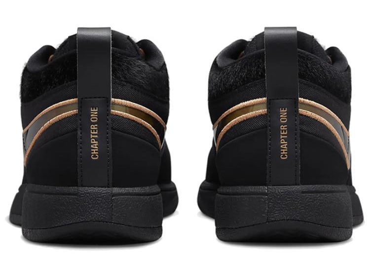 Nike Book 1 EP Haven avec tige en textile respirant, empiècements structurés, amorti Air Zoom et semelle extérieure EP renforcée pour le basketball vue de derrière. 