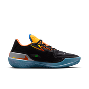 Nike Air Zoom GT Cut Titan x Dylan Harper Black Multi, chaussure de basketball Nike noire multicolore avec technologie Zoom Air et détails Titan x Dylan Harper vue de profil intérieur. 