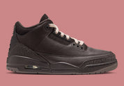 Air Jordan 3 Retro Fireside CK9246-200 en cuir et nubuck marron avec Elephant Print, lacets Rust Pink, Jumpman blanc et semelle gum.