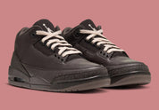 Air Jordan 3 Retro Fireside CK9246-200 en cuir et nubuck marron avec Elephant Print, lacets Rust Pink, Jumpman blanc et semelle gum.