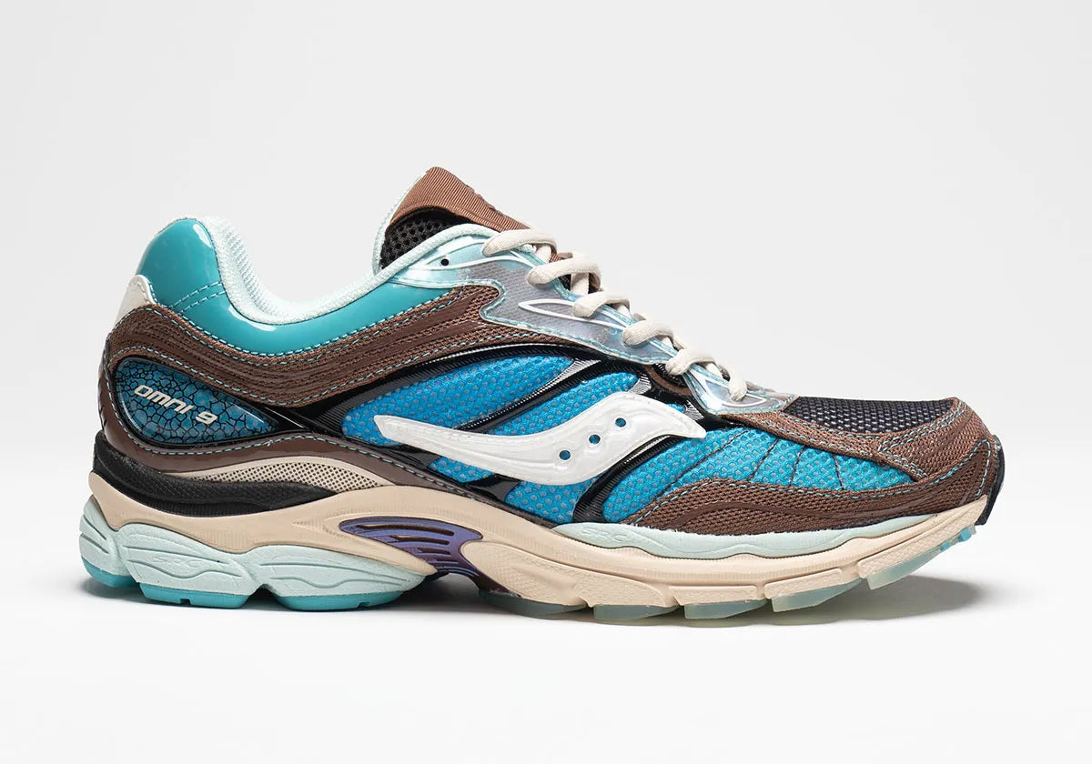 Saucony ProGrid Omni 9 Footpatrol Blue Brown