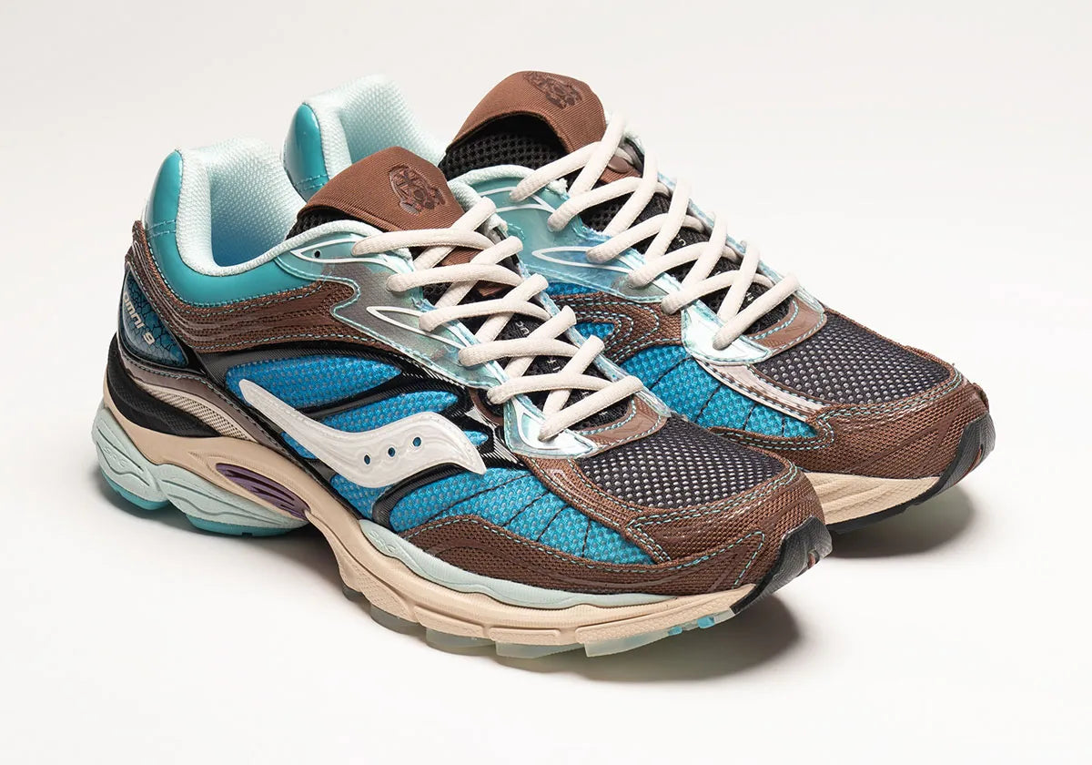 Saucony ProGrid Omni 9 Footpatrol Blue Brown