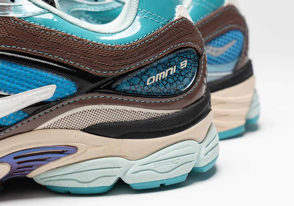 Saucony ProGrid Omni 9 Footpatrol Blue Brown