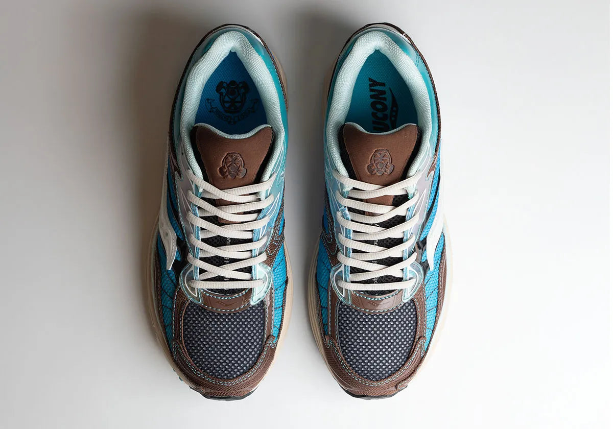Saucony ProGrid Omni 9 Footpatrol Blue Brown