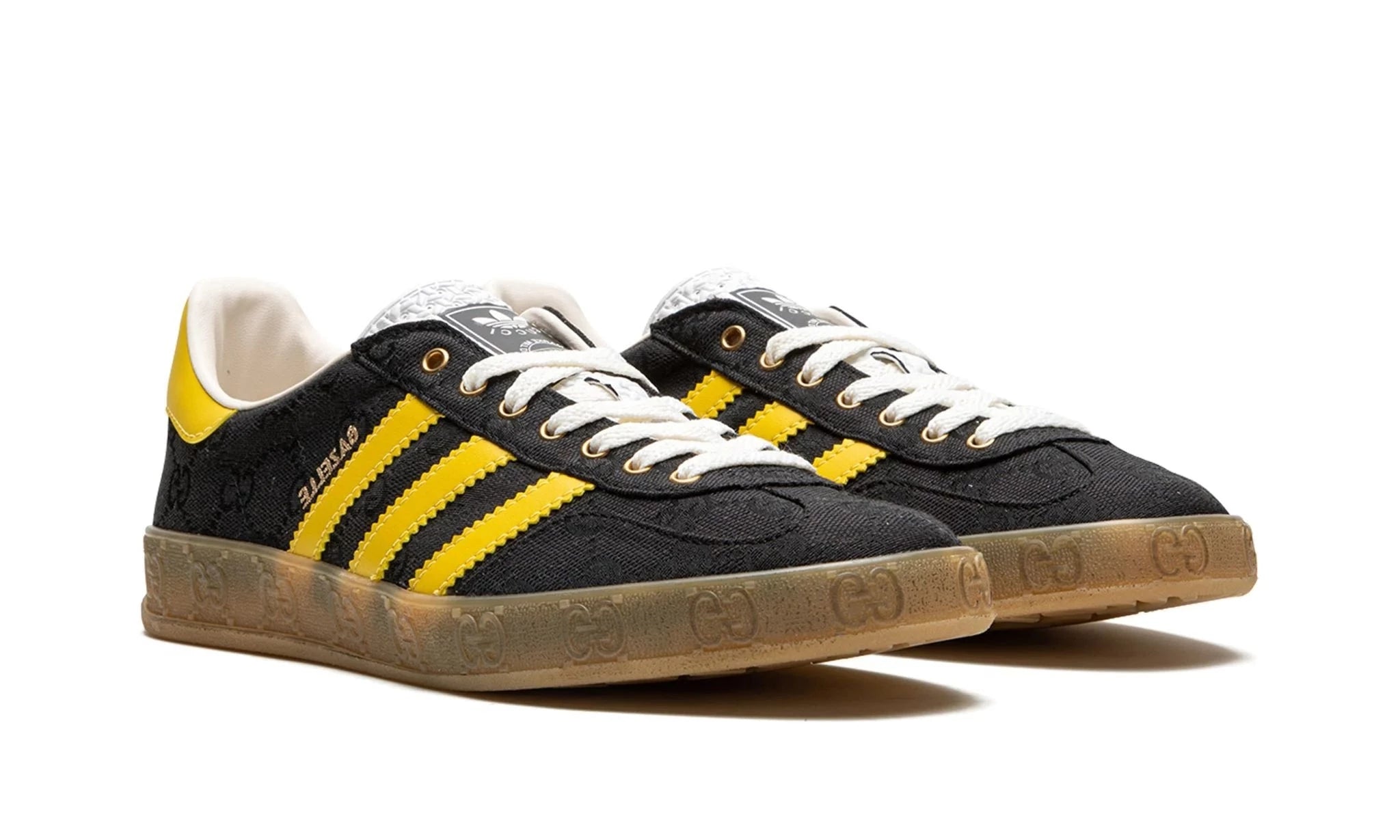 adidas x Gucci Gazelle Black GG Monogram GlobalSneakers adidas x Gucci Gazelle Black GG Monogram GlobalSneakers