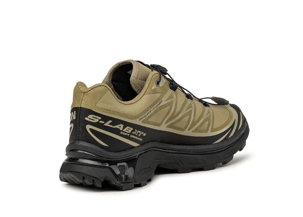 Salomon XT-6 Protective Camp Culture Pack L45403500 en ripstop Aloe et Silver Sage avec détails noirs, SensiFit™ et semelle technique.