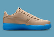 Sneakers Nike Air Force 1 Low Protro Kobe Bryant Linen beige en cuir premium avec détails signature et amorti Air iconique