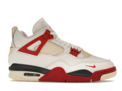 Sneaker Air Jordan 4 Nigel Sylvester Brick By Brick rouge brique en suède premium avec semelle Air visible et détails OG iconiques.