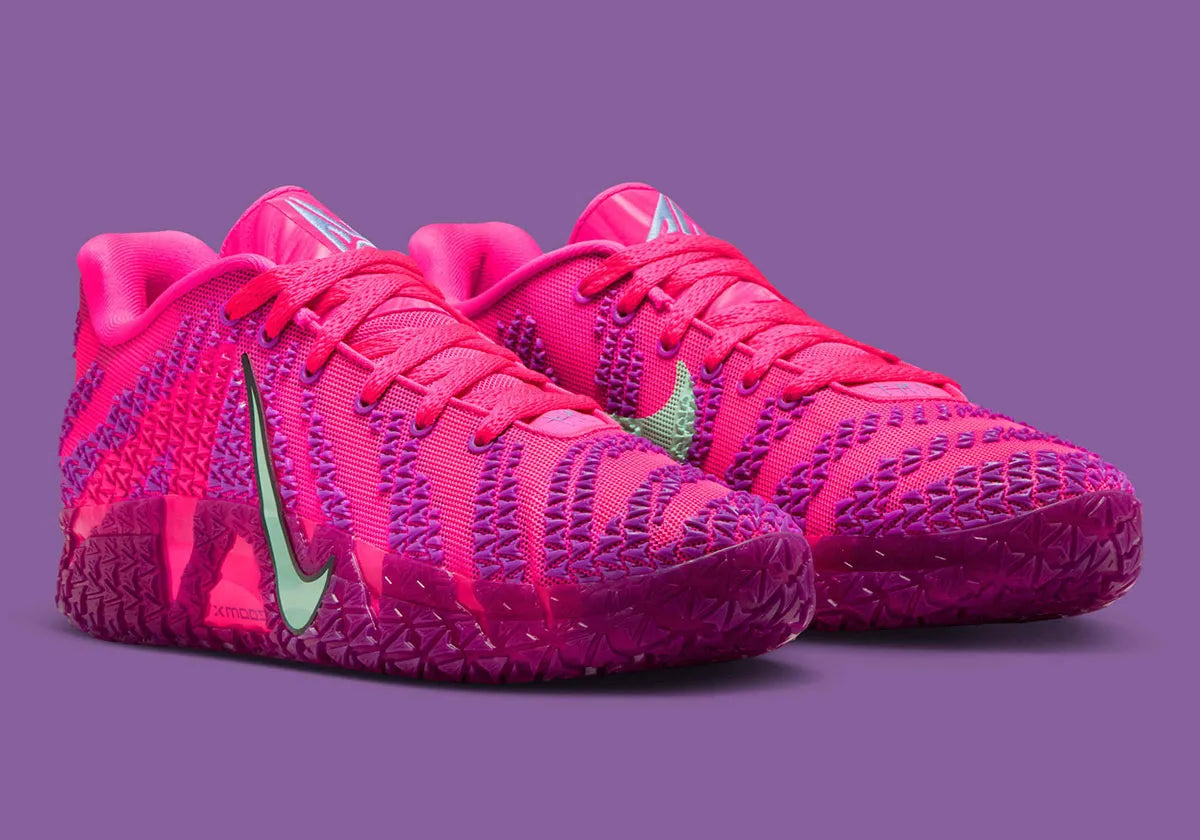 Nike Ja 3 Max Volume – sneaker Ja Morant signature coloris Hyper Pink Mint Foam Black avec tige mesh, overlays TPU et semelle ZoomX