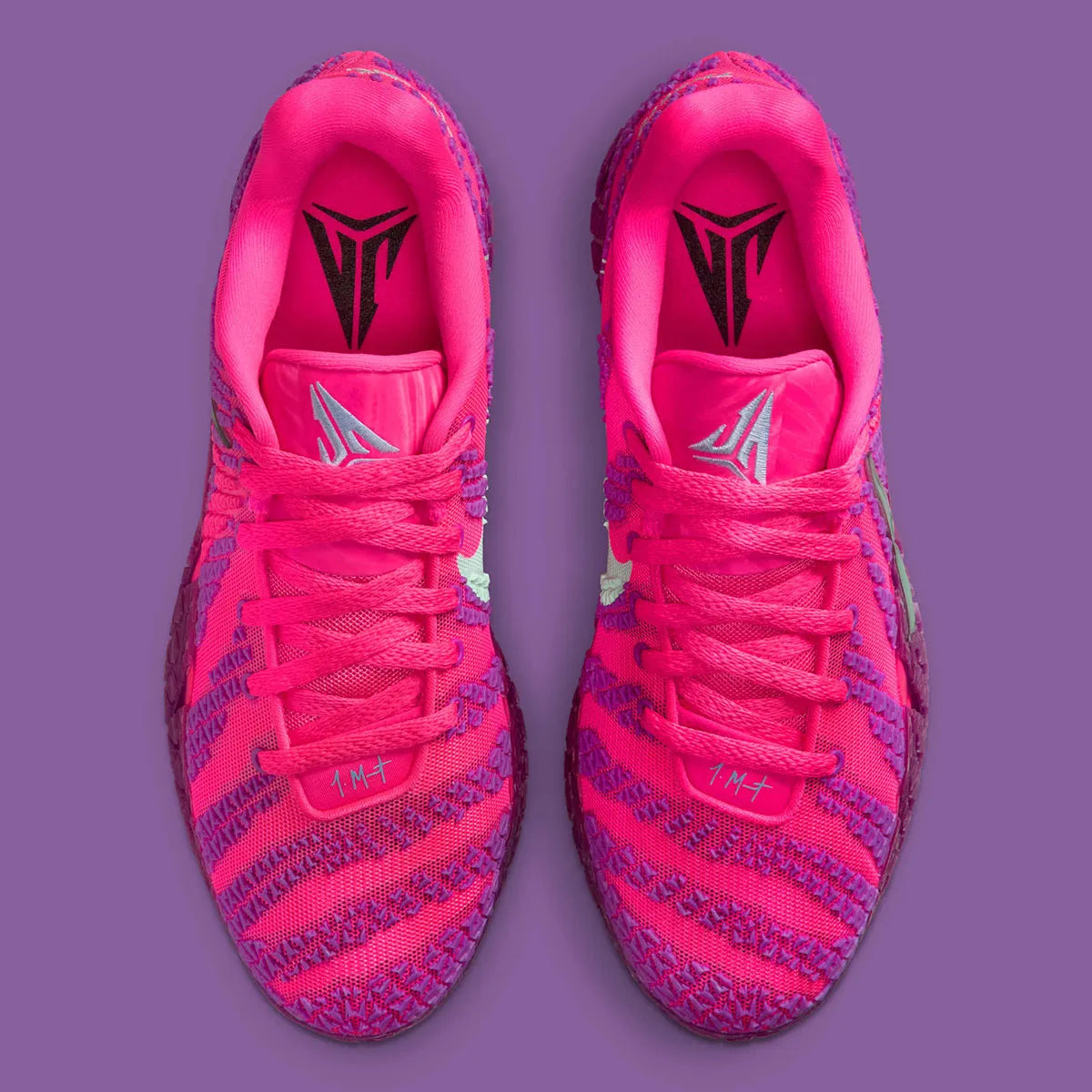 Nike Ja 3 Max Volume – sneaker Ja Morant signature coloris Hyper Pink Mint Foam Black avec tige mesh, overlays TPU et semelle ZoomX