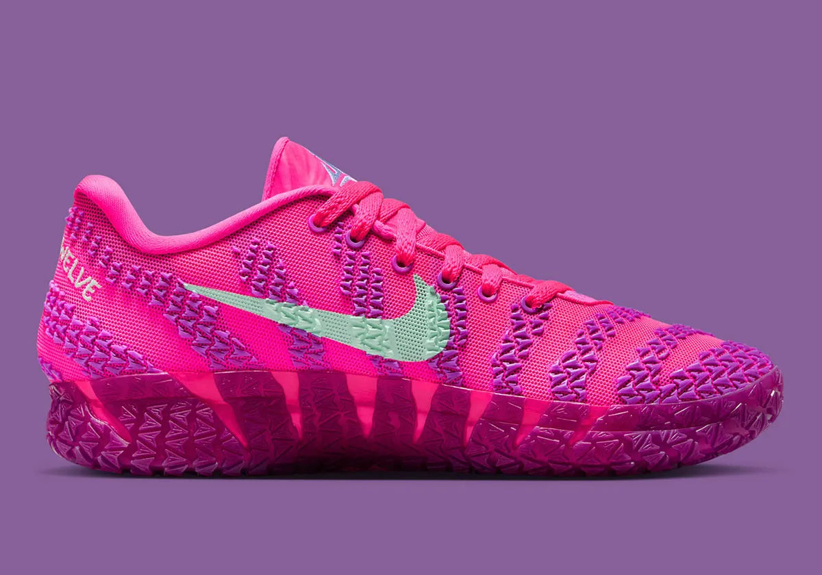 Nike Ja 3 Max Volume – sneaker Ja Morant signature coloris Hyper Pink Mint Foam Black avec tige mesh, overlays TPU et semelle ZoomX