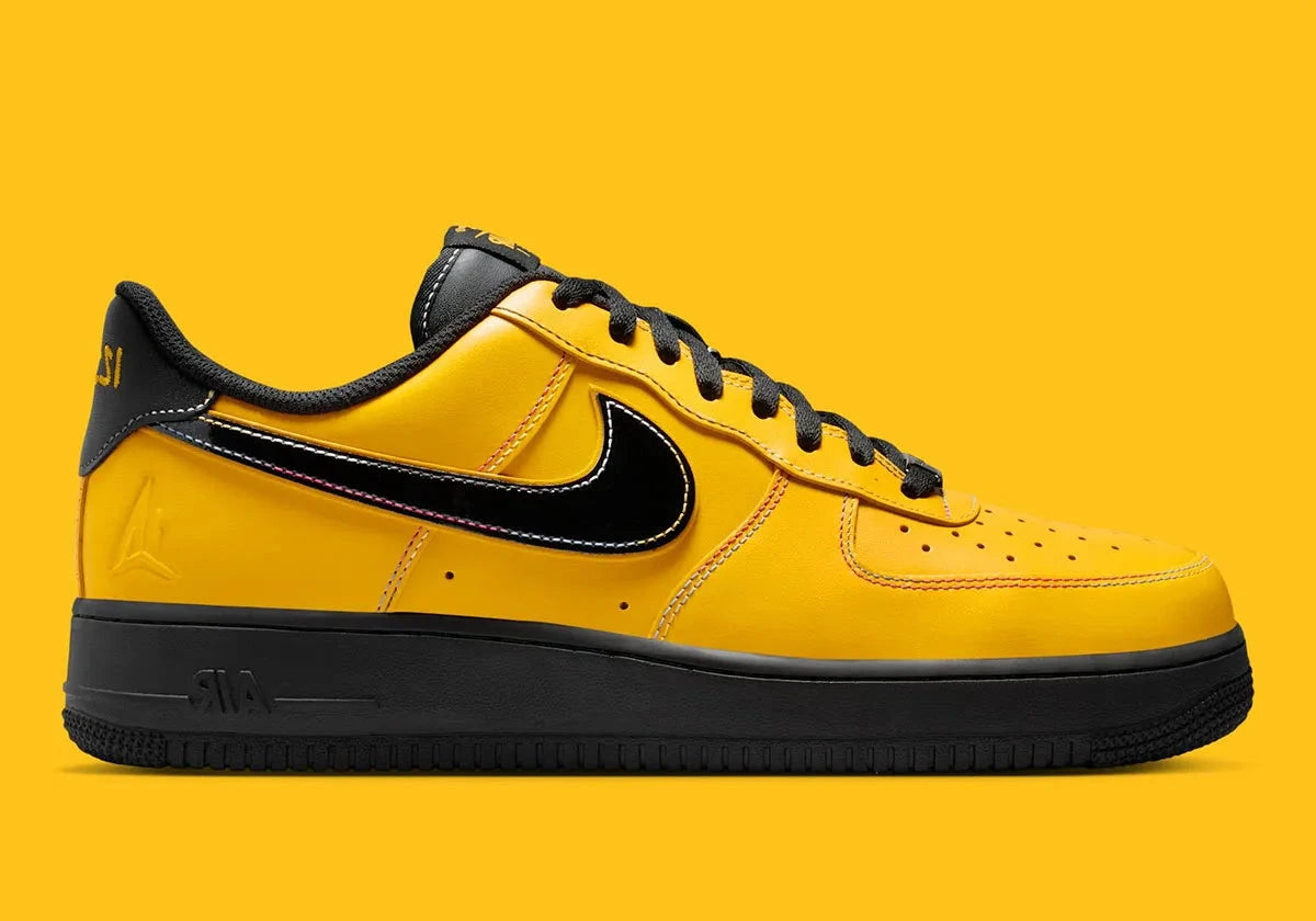 Sneakers Nike Air Force 1 Low Ja Morant Let Me Be Ja noires en cuir premium avec détails graphiques signature et amorti Air